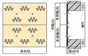 マス用４面ゴムグレーチング図面