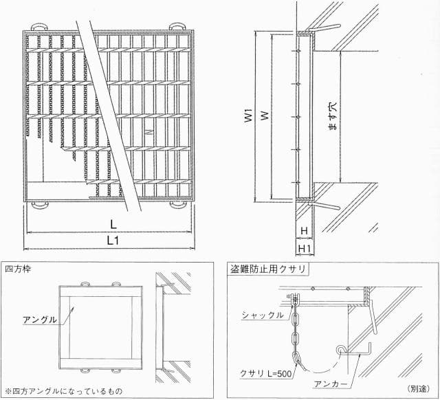 ニムラ鋼板製グレーチング PGM