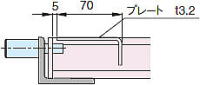 中部コーポ VG1HM・CXHM 110°開閉式細目マスグレ ■バネヒンジ部詳細図