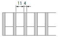 ステンCDグレーチング P=15　隙間=11