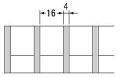 ステングレーチング YFUR4（電解） P=20　隙間=16
