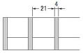 ステングレーチング YFUR4（電解） P=25　隙間=21