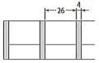 ステングレーチング YFU4（電解） P=30　隙間=26