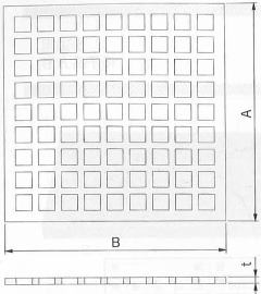 正方形格子網 VK 寸法図