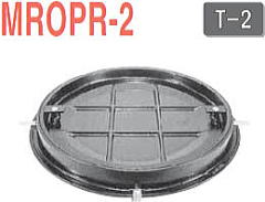 カネソウ 丸枠鋳鉄目地タイプ カラー舗装用化粧マンホール MROPR-2 タイル用 簡易密閉型 充填深さ40ｍｍ