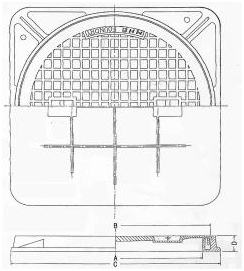 MHAマンホール蓋 寸法図