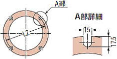 フックボルト取付寸法